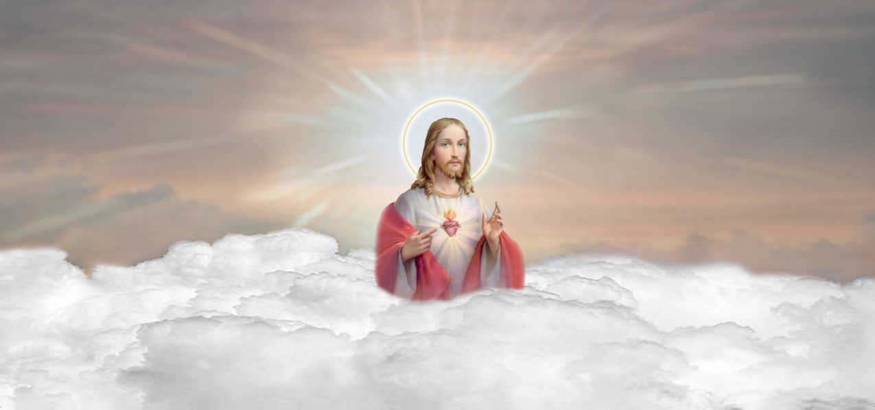 P 209 BZ Sacred Heart Bronze Clouds (Spanish)